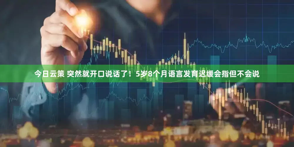 今日云策 突然就开口说话了！5岁8个月语言发育迟缓会指但不会说